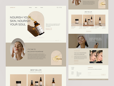 Luxury Beauty Ecommerce designs, themes, templates and downloadable graphic  elements on Dribbble