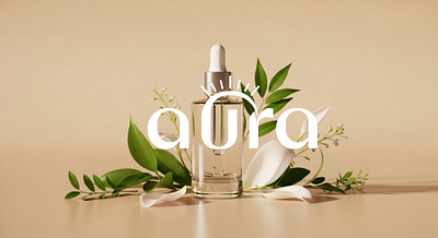 Aura brand brand identiy branding cosmetic brand graphic design logo perfume