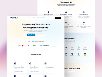 Agency Website UI/UX Design agency uiux website design website uiux
