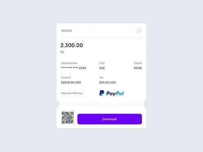 Invoice & Payment Summary — Banking Widgets Templates banking clean dark design fintech invoice light themes ui user interface ux widgets