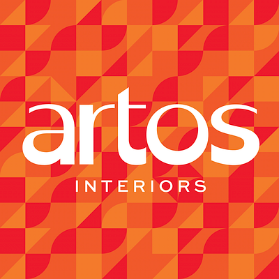 Artos Interiors branding custom font font logo logotype typography wordmark