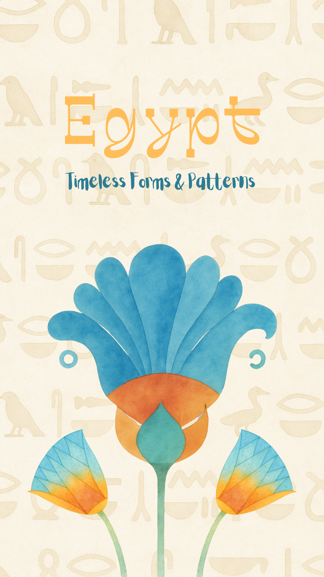 Egypt "Timeless Forms & Patterns" adobe art artwork design digitalart drawing egypt egyptian illustration procreate watercolor