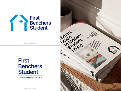 First bencher's - logo and branding brand identity brand visual branding design educcation graphic design illustration logo logo design logo style guide rentals shared housing studenthousing visual identity