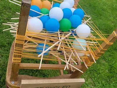 Garden Kerplunk design game handmade outdoor personalised recycled
