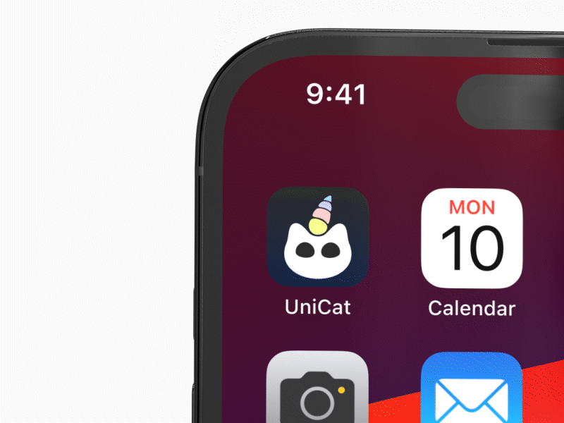 Icon App for UniCat 3d animation branding graphic design logo motion graphics ui