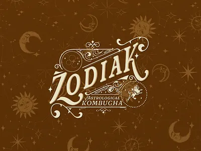 Zodiak Kombucha Logo branding graphic design identity design logo