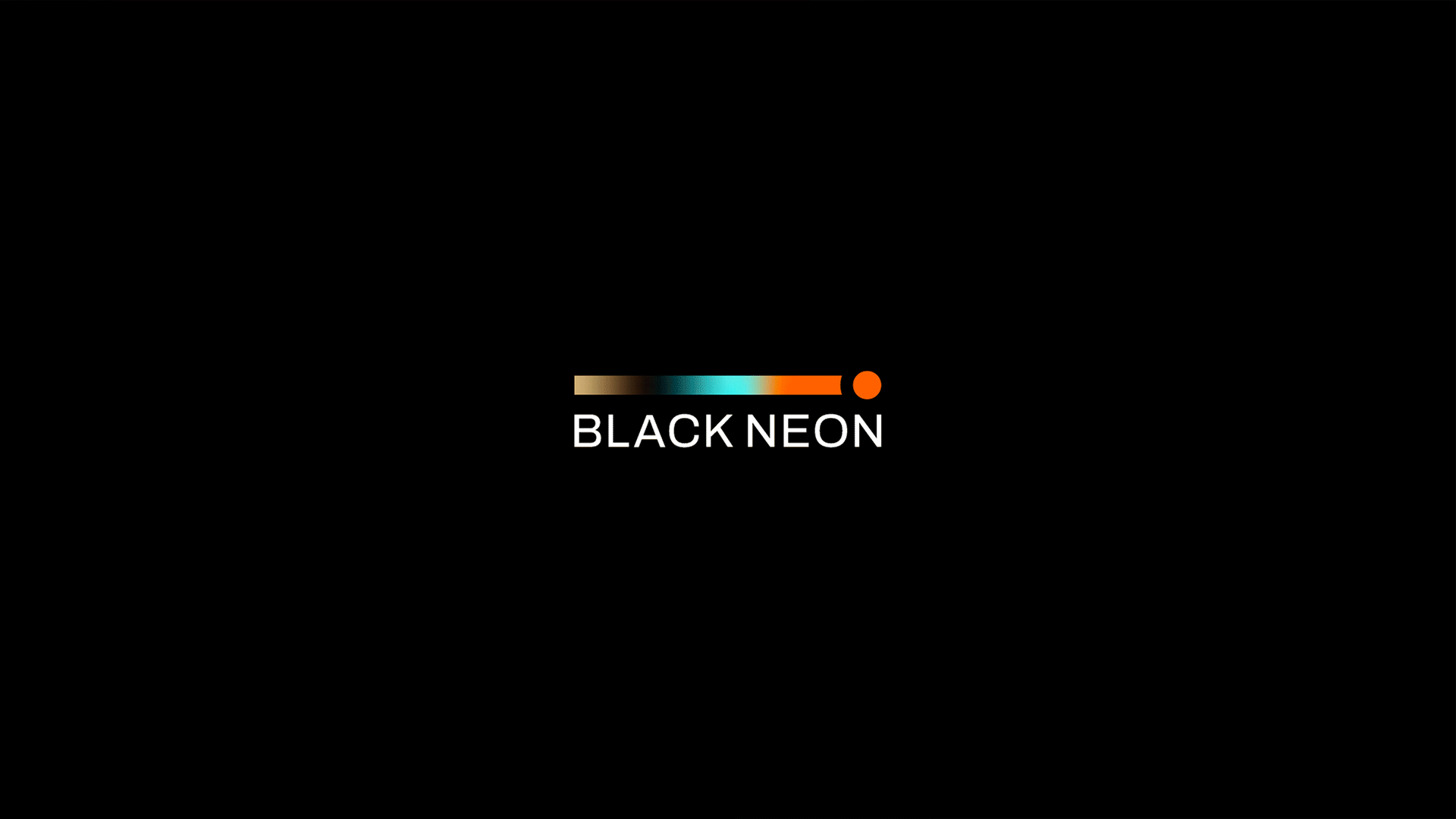 BLACK NEON black branding design flat gif gradient graphic design icon logo minimal neon