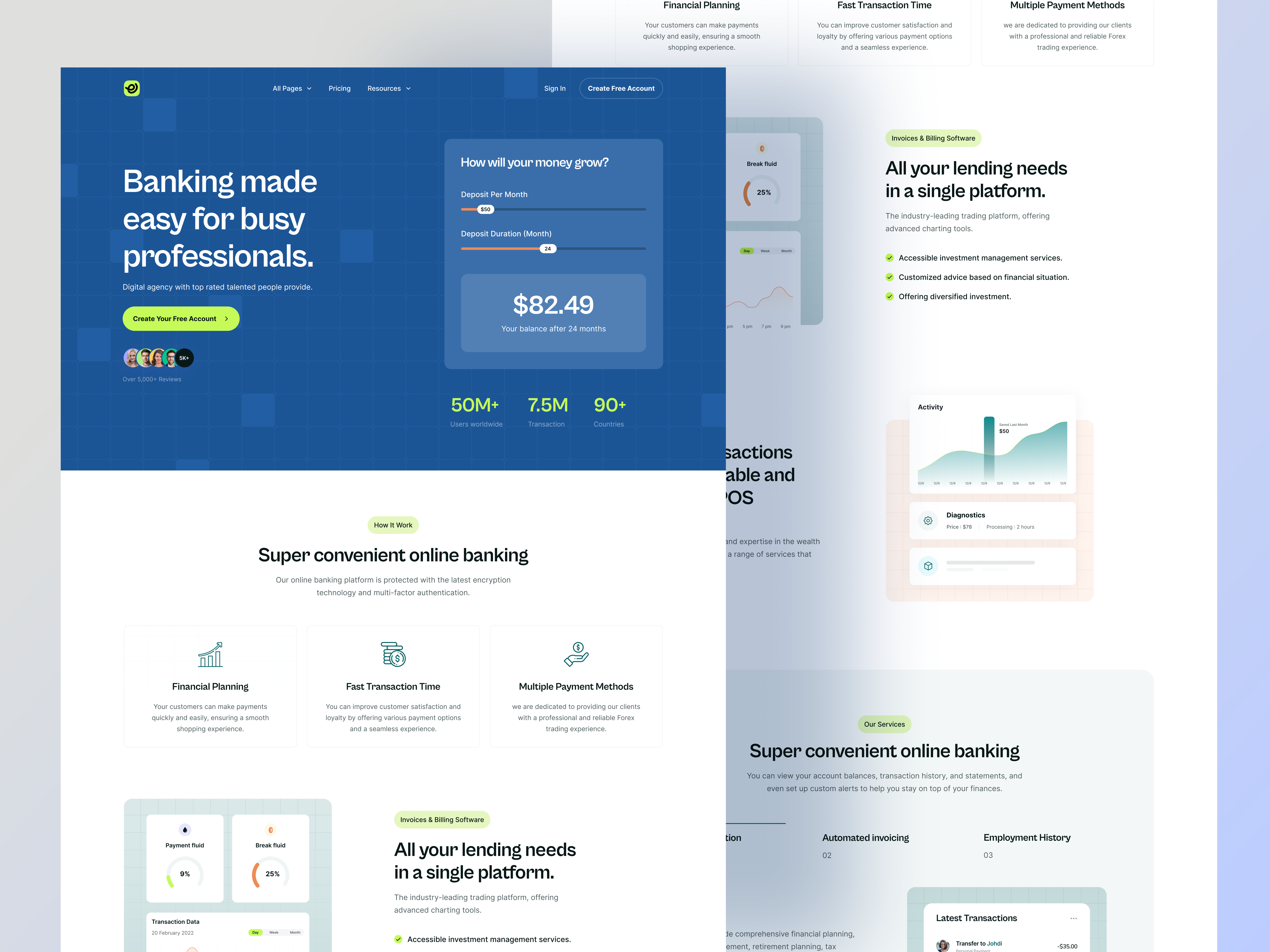 Example of Saa S Landing Page Design