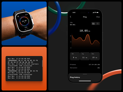 Tracking Interface for Internet Speed App Design animation branding design design studio graphic design illustration interaction interface mobile mobile design motion design ui user experience user interface ux web web app design web design website website design