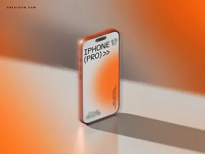 😍 Iphone 17 Pro Mockup With Shadow adobe photoshop apple iphone device mockup free free mockup freebies graphic design iphone 17 mockup iphone 17 pro mockup iphone mockup mockup psd