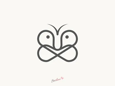 Fox Butterfly Logo For Sale abstract logo animal logo black and white logo brand logo branding branding symbol butterfly logo combination mark creative logo mark fox butterfly logo fox logo geometric logo hybrid animal logo line art logo logo design logo mark luxury brand logo minimal logo minimalist logo modern logo