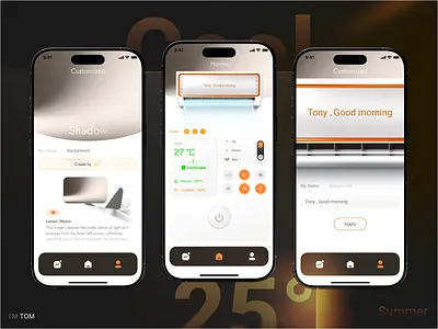 AirCraft — The Smartest Way to Personalize Your Air Conditioner ui