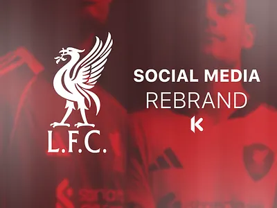 SOCIAL MEDIA REBRAND - LIVERPOOL branding football graphic design photoshop rebranding social media