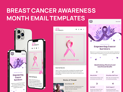 The Breast Cancer Awareness Month Email Design design email email builder email campaign email design email marketing email newsletter email templates html email marketing newsletter