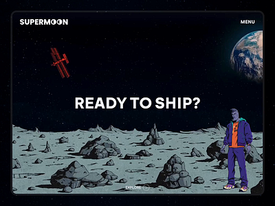 Supermoon website development blockchain crypto defi design desktop development framer landing mobile supermoon ui ux uxui web website