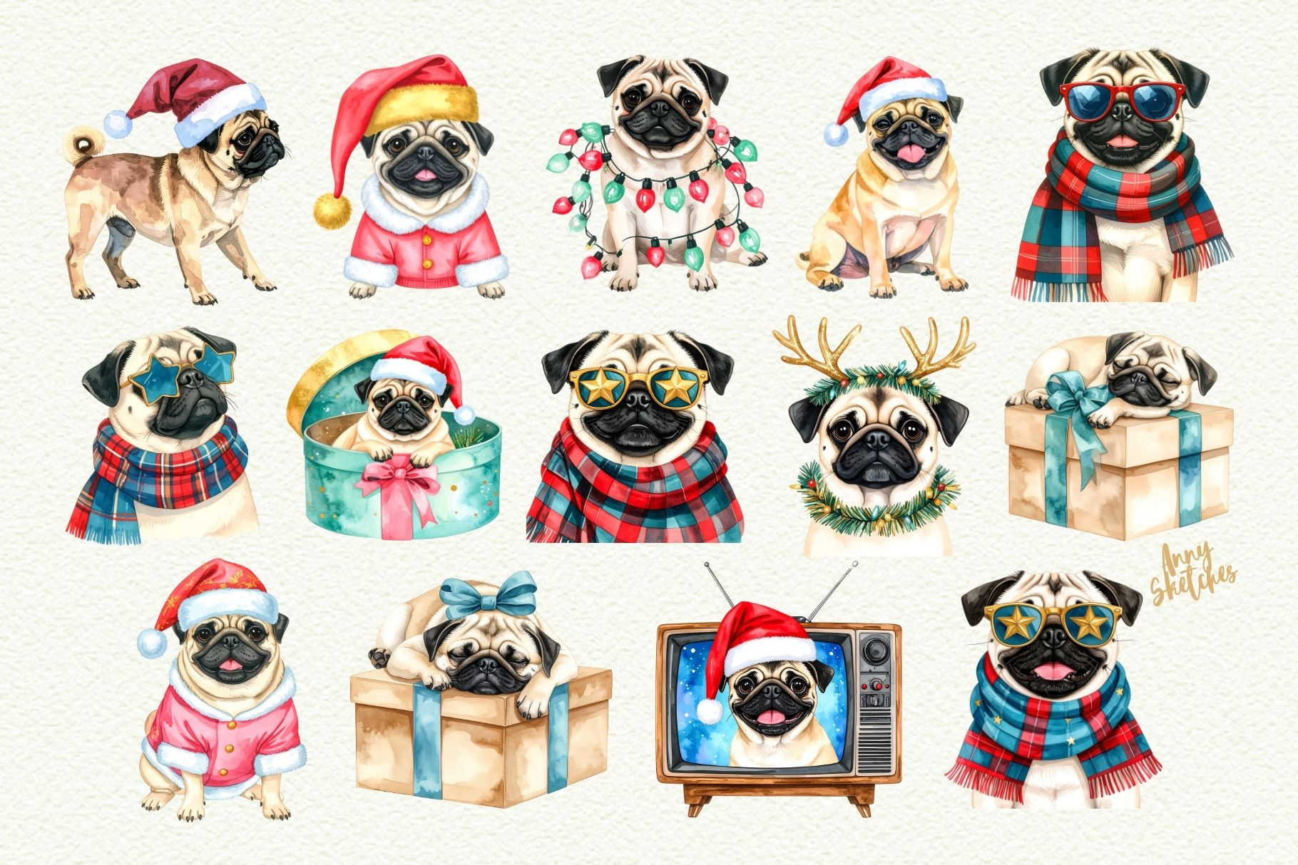 Example of Cute Animal Illustration / Clipart Pack