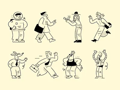 Character illustration design animals avatar branding illustrations business character design custom illustration empty state illustrations flat illustrations halftone illustrations hand drawing human icons illustration logo design outline style people robots saas vector illustration website illustrations