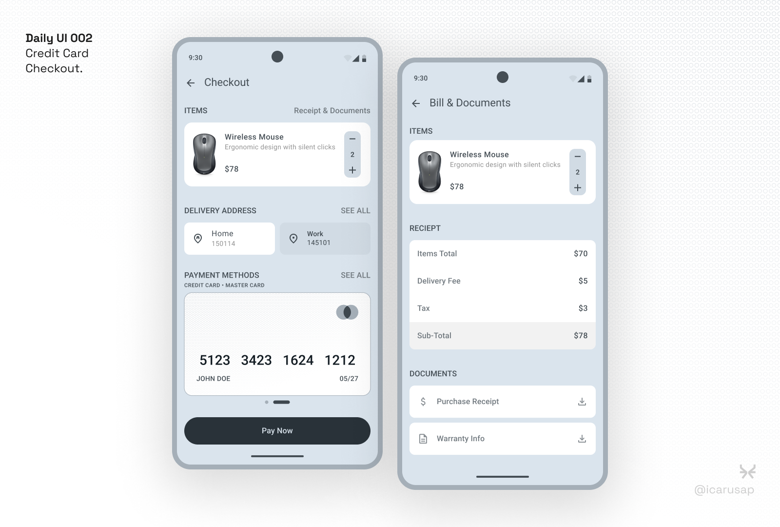 Daily UI 002 - Credit Card Checkout. 002 challenge check check out checkout credit card daily daily challenge daily ui daily ui 002 design challenge interface payment prototyping ui ui design ui ux ux ux design wireframing
