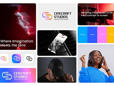 Cinecraft Studios© – Brand Identity & Visual System artium logo brandidentity graphic design logo design logodesign visualidentity