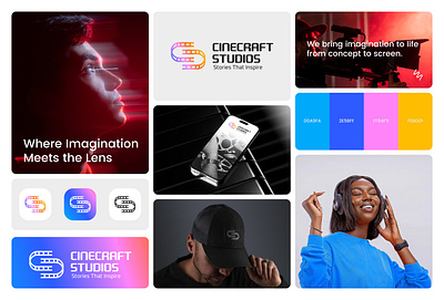 Cinecraft Studios© – Brand Identity & Visual System artium logo brandidentity graphic design logo design logodesign visualidentity