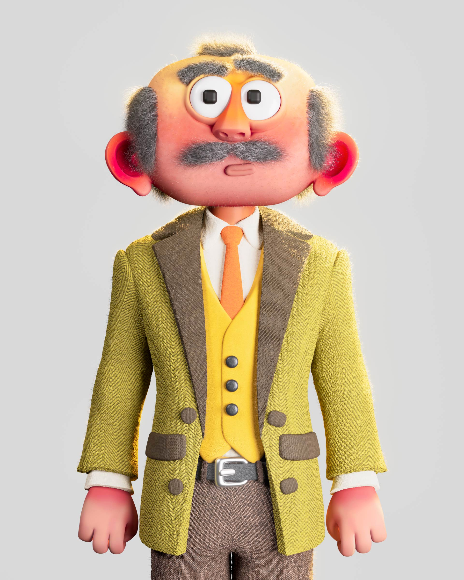 headteacher 3d animation c4d character design graphic design head illustration motion graphics mustage principal school teacher