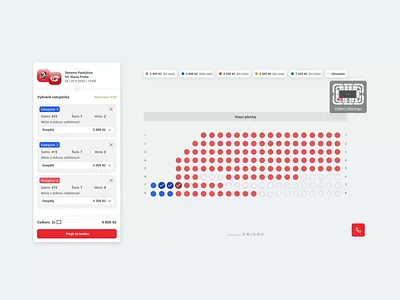 Enigoo: ticketing management app animation choose a seat seating ticketing platform tickets