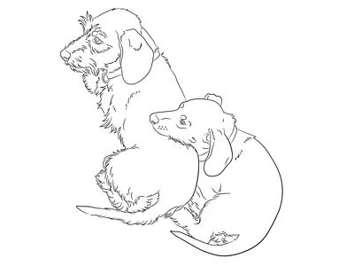 Dog Minimalistic line art illustration illustration art ink line art logo one line one line art tattoo vector