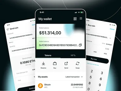 Tarulata - Crypto Wallet Mobile App design app design bitcoin blockchain crypto cryptocurrency digital e commerce ecommerce ethereum metamask mobile mobile app ui design uiuxdesign wallet web3