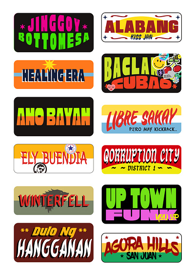 Jeepney Signage Typography font illustration philipines typeface typography