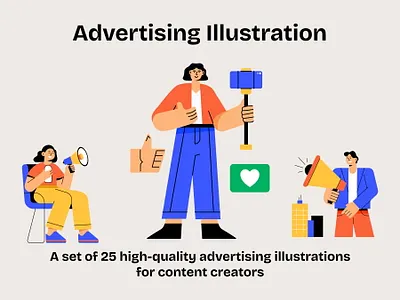 Advertising Illustration Pack designresources