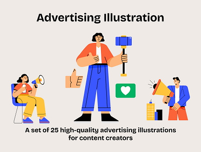Advertising Illustration Pack designresources