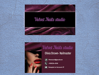 Velvet Nails Studio – Elegant Beauty Brand Identit