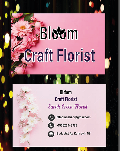 🌸 Bloom Craft Florist – Elegant Floral Branding
