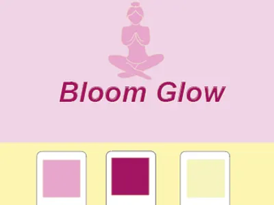 🪷 Bloom Glow Yoga Studio – Calm & Modern Branding