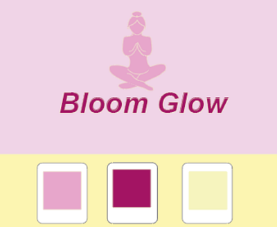 🪷 Bloom Glow Yoga Studio – Calm & Modern Branding