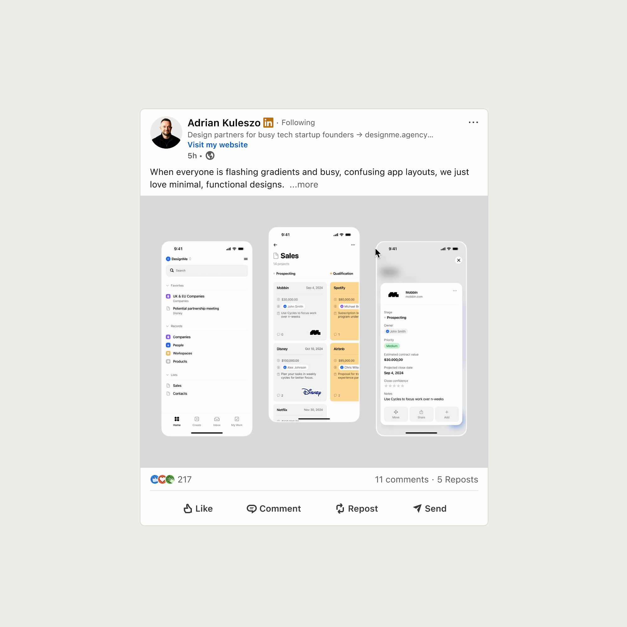 Example of Product Design For Web & Saa S 