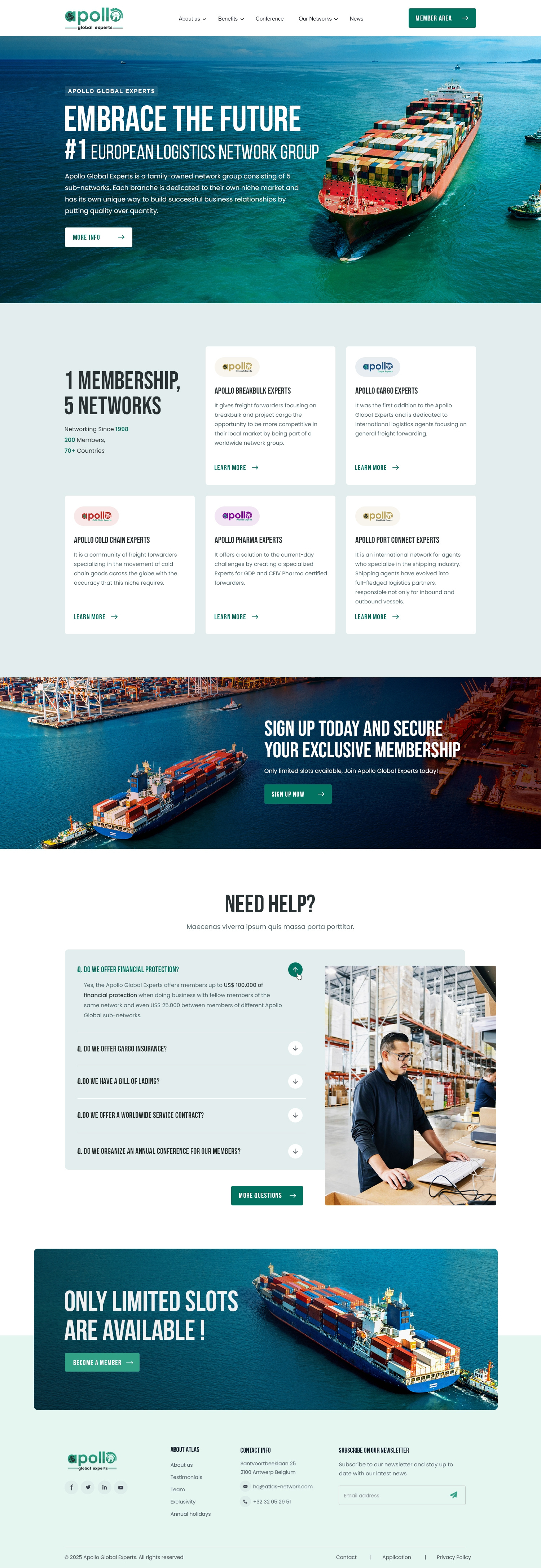 Homepage Design for a Logistics Network graphic design home page illustration logistics ui ux