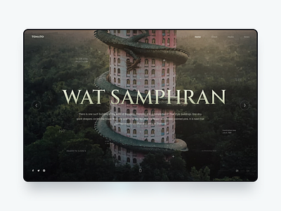 Wat Samphran design ui ux web