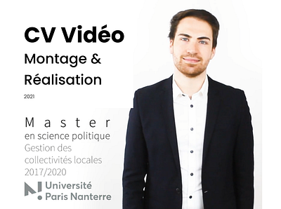 CV vidéo expérimental motion graphics réalisation vidéo
