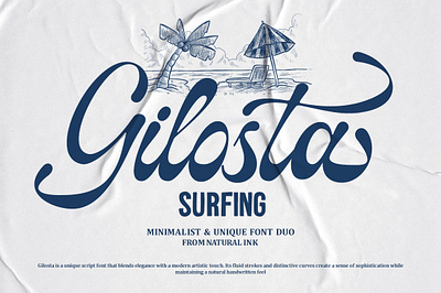 Gilosta Surfing animation best seller branding design font font awesome font design illustration logo sans serif smoothie ui