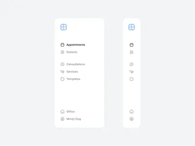 Side navigation for OpReady interface menu minimalism nav navigation platform product saas service ui