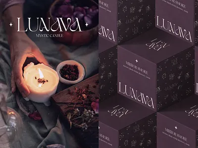 LUNAVA - Luxury candle branding & packaging aesthetic brand brand identity branding candle candle brand design elegant graphic design logo logo design logo designer logodesign logotype luxury minimalism minimalistic modern premium