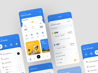 Ticket - Mobile App airplane airplane ticket airport apartment ari boat boat ticket fariz hotels mobile mobile app ticket train train ticket trip ui