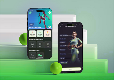 AI Fitness App UI/UX Design wellnessux