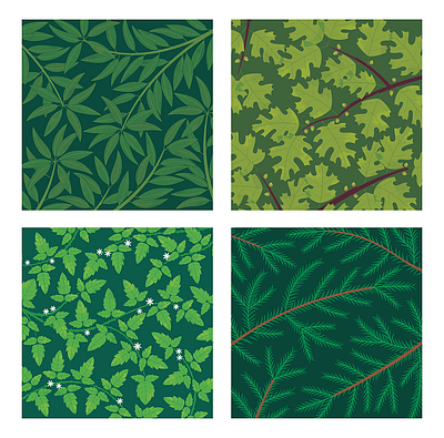 California Forest Patterns app branding design graphic design illustration logo typography ui ux vector