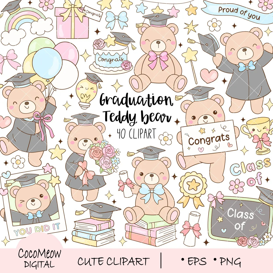 Graduation Bear Clipart approved check cozy cross decision error illustration nature no november october rejected seasonal status success thanksgiving validation vector weather yes