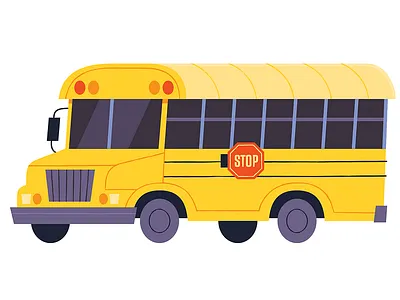Schoolbus app branding design graphic design illustration logo typography ui ux vector