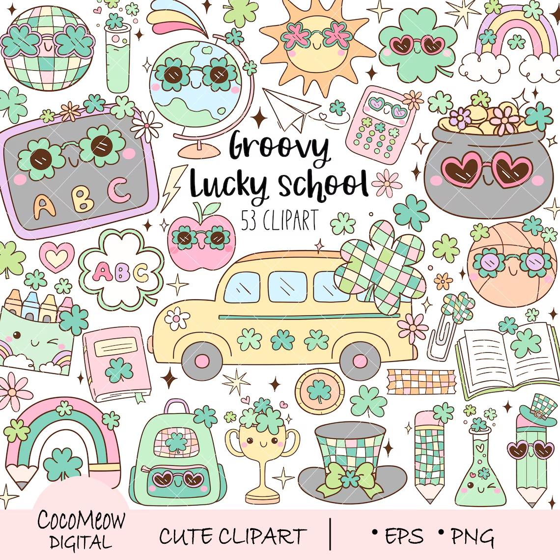Pastel St patricks day clipart Lucky school chef cooking exercise hiking icecream island map mountains passport plane roadsigns routine sailing sleep snorkeling sunbathing surfer tourism travel vacation