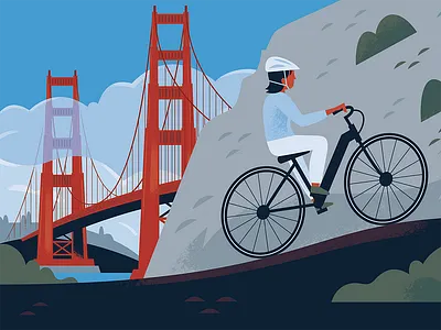 E Bikes in the National Parks app branding design graphic design illustration logo typography ui ux vector