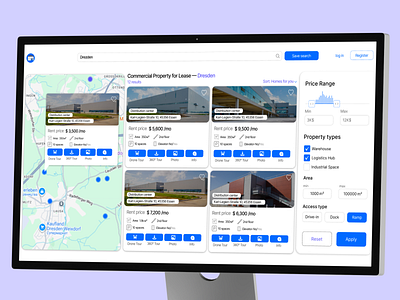 Real Estate Dashboard — SaaS Platform UI/UX Design 3d animation branding design graphic design hotel website | uiux webflow illustration landing page logo motion graphics ui webflow website